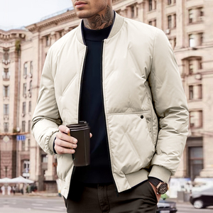 Veste d'hiver multifonctionnelle pour homme, épaisse, nouvelle veste à fermeture éclair pour l'extérieur, tissu pour vestes d'homme - Product Image 2