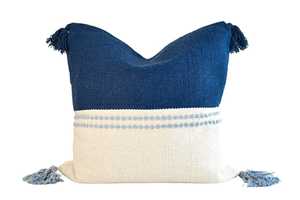 Wholesale 100% Cotton Tufted Pillow Cover Geometric Pattern <b>Cushion</b> Covers with <b>Tassels</b> for Home Decor - Product Image 2
