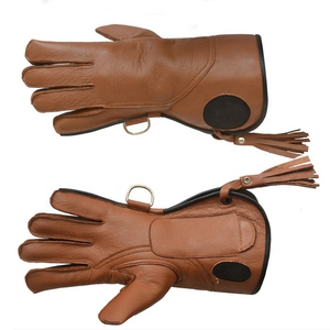 Guantes de cetrería de cuero puro de alta Original, guantes de entrenamiento antideslizantes para halcón, águila, caza, pájaro, pantalla táctil Compatible, venta al por mayor - Product Image 2