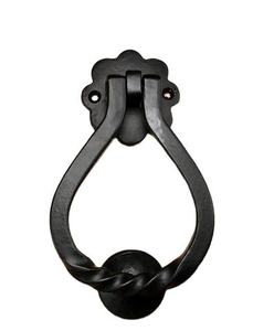 Nuevo aldaba de puerta Forma única y diseño Aldaba de puerta de latón Acabado elegante con revestimiento negro para puertas de Casa Decoración elegante - Product Image 6