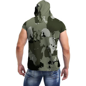 Débardeur en coton uni pour homme, matière technique à séchage rapide, flexible, idéal pour l'activité physique. - Product Image 4