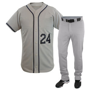 Uniforme de Béisbol Personalizado al por Mayor con Diseño Impreso, Antibacteriano, Transpirable, de Secado Rápido, Cuello en V, Manga Corta, Poliéster, Ropa de Equipo - Product Image 2