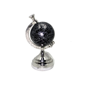 Globe décoratif de table de bureau de marbre en plastique de fer de haute qualité avec la main en gros en vrac - Product Image 1