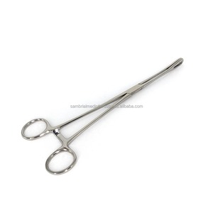 Venta caliente 24cm Pinzas de Ginecología de acero inoxidable alemán Operación manual Soporte de esponja Foerster Junta de caja recta sin óxido - Product Image 6