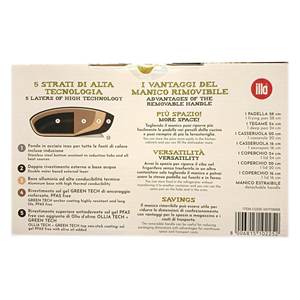 Juego de Ollas y Sartenes Antiadherentes de Aluminio OLIVILLA Extra Smart de 8 Piezas, Apilables y que Ahorran Espacio, Modelo I0HTSM08 - Product Image 3