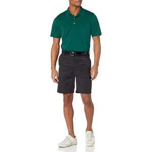 Chemise en coton 100% tricoté, imprimée sur mesure, pour homme, avec logo brodé, manches courtes, respirante, décontractée, vêtement de luxe - Product Image 5