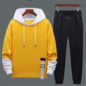 Nouvel ensemble de survêtement décontracté 2 pièces pour homme : sweat à capuche, pantalon et veste de sport - Product Image 4