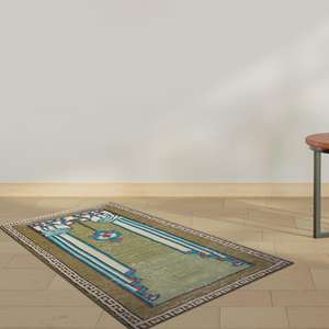 Alfombra con Estampado de Oración de Estilo Vintage - Alfombras Musulmanas, Alfombras Orientales, Alfombra Suave No Tejida - Product Image 3