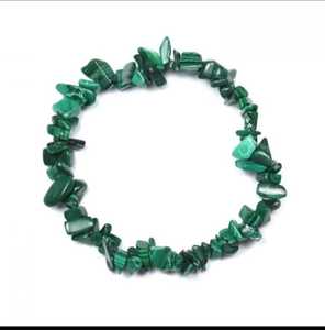 Meilleure Qualité Naturel Vert Malachite Chips Bracelets De Guérison Pierre De Cristal Poli Bracelets D'amour Pour Cadeau Décorer - Product Image 1