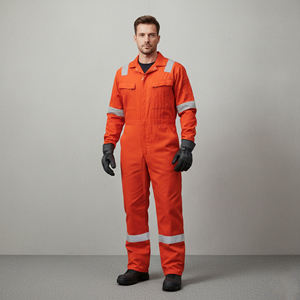 ชุดทำงานฤดูหนาวแบบสะท้อนแสง มาตรฐาน ANSI ระดับ 2 ชุดนิรภัยผู้ชาย ผ้าโพลีเอสเตอร์ ไฟ LED กันน้ำ ชุด 5 ชิ้น - Product Image 3