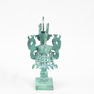 Sculpture artisanale chinoise ancienne en bronze, tête humaine et <span class=keywords><strong>corps</strong></span> d'oiseau, style mystérieux, créature rituelle mythique, décoration de luxe pour la maison - Product Image 1