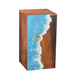 AYAANS Rosewood wooden Hand Carved Wooden Hot Selling cremation Urn <b>Box</b> for Adult Ashes Wholesale Cremation Urns (6X6X11)IN - Product Image 4