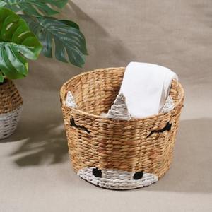 Panier en jacinthe d'eau licorne fait main, panier de rangement, vente en gros, écologique, fabriqué au Vietnam - Product Image 6