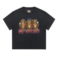 T-shirt pour homme à manches courtes, col rond, streetwear, imprimé, coupe classique, jersey de coton