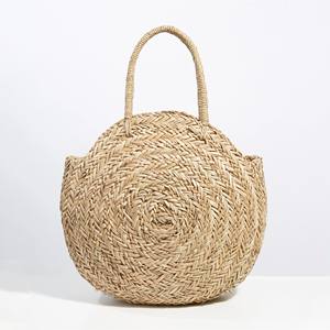 Article populaire nouvelle tendance de la mode sac de paille sacs à main de plage sacs de vanité en jonc de mer naturel faits à la main - Product Image 1