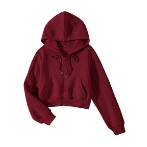 Sweat-shirt à capuche oversize pour femme, streetwear personnalisé, lavage à l'acide, broderie 3D, respirant, écologique - Product Image 1