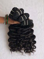 Produk penjualan laris ekspor pada harga grosir pemanjangan rambut manusia gelombang dalam longgar 14 "Virgin India kutikula 100%