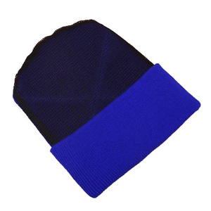 Bonnet en tricot jacquard design personnalisé pour hommes femmes chapeau d'hiver à côtes épaisses pour l'extérieur avec écusson logo - Product Image 4