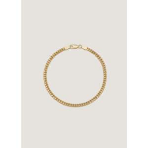 Men's Petite Familia Cuban Bracelet 14K/18K <b>Gold</b> Rhodium Star Number Pattern Classic Diamond Encrusted for Wedding Party Gift - Product Image 1