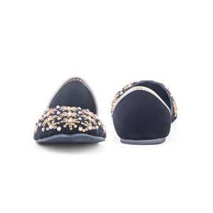 Mocassins noirs fantaisie Khusa EC8470 - Product Image 2