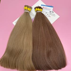 Prêt à Expédier en Gros Vierge en Vrac Couleur de Cheveux Extensions de Cheveux 100% Cheveux Humains - Product Image 2