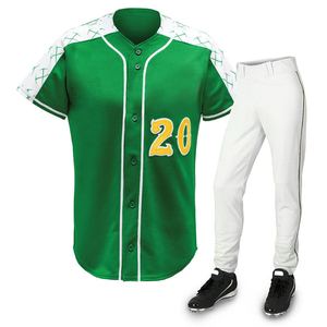 Uniforme de Béisbol para Entrenamiento, Servicio OEM, Nuevo Diseño, 100% Poliéster, Transpirable, Secado Rápido, Cintura Elástica, Precio Bajo, Alta Calidad - Product Image 1