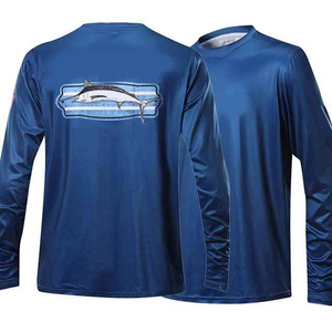 Camisa de Pesca Impermeable de Manga Larga con Protección Solar UPF 50, 100% Poliéster, Transpirable, Diseño Sublimado, OEM, Venta al Por Mayor - Product Image 3