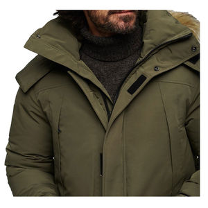 Nouvelle veste parka pour homme, col montant, taille plus, logo personnalisé, imperméable, écologique, pour les saisons printemps-hiver - Product Image 2