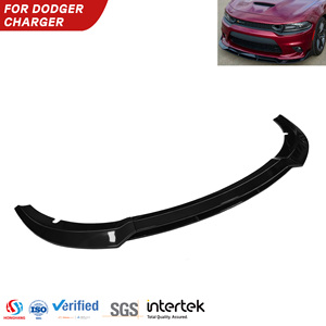 Divisor de Labios Delanteros Honghang, Negro Brillante, de Plástico, 4 Secciones, para Dodge Charger <span class=keywords><strong>SRT</strong></span> 2015-2021 - Product Image 1