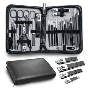 30 in 1 Professional Men's <b>Pedicure</b> Kit Nail Clippers and Manicure <b>Set</b> Stainless Steel Material Personal Care Grooming Kit - Product Image 1