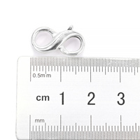 Fermoirs mousquetons double verrouillage en laiton plaqué argent, faits à la main, écologiques, connecteurs pour la fabrication de bijoux (bracelets, colliers) JGF