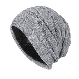 Super calidad 100% lana al por mayor gorro de invierno logotipo impreso personalizado transpirable Jacquard gorros sombrero para hombres - Product Image 1