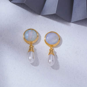 Superbe collection de boucles d'oreilles en acier plaqué or anti-ternissement Western - Product Image 2