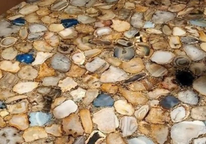 Sceau en agate poli artisanal, décoration d'intérieur moderne haut de gamme, motif de fleurs religieuses, résine personnalisée, artisanat - Product Image 6