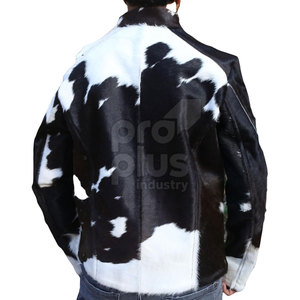 Chaqueta de Cuero Vacuno 100% Genuino de Primera Calidad para Hombre, Invierno, Casual, Cierre de Cremallera, Prenda Exterior Duradera, Transpirable y Ecológica - Product Image 5