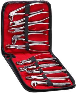 Kit de Fórceps Dentales de Acero Inoxidable Modelo 108 de Accuram Instruments - Certificado CE, Manual, 3 Años de Garantía - Product Image 1