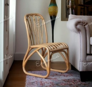 Sillón de mimbre de diseño simple Coste, cómodo respaldo, muebles de bambú tejidos para Parque, patio, cafeterías, portátil - Product Image 1