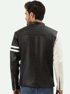 แจ็กเก็ตหนังผู้ชายมีซิปแบบลำลองสำหรับฤดูใบไม้ร่วงฤดูหนาวแจ็คเก็ตหนังแฟชั่นหนังแขนยาวสำหรับผู้ชายแจ็คเก็ตล่าสุด - Product Image 6