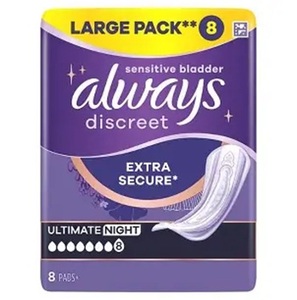 Serviettes d'incontinence Always Discreet, absorption extra forte, longueur longue, 90 unités - Product Image 5
