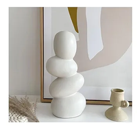 Hot Selling Keramik vase im europäischen Stil Eierform Abstrakte Vase Luxus Keramik Blumenvase für Heim-und Hotel dekoration 2025