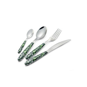 Couverts durables en acier inoxydable Fourniture directe d'usine de cuillère de finition argentée Fourchette et couteau Ensemble de couverts pour restaurants - Product Image 2