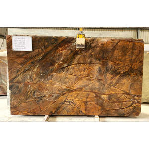 Rain Forest Brown Marble Slabs Tiles Polished Natural Stone for Kitchen Bathroom Staircase Outdoor Villa Flooring - Product Image 4