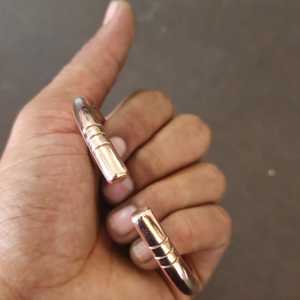 Artritis cobre 6 pulsera magnética para artritis brazaletes chapados en oro 99.99% cobre puro Kada pulsera magnética de cobre - Product Image 3