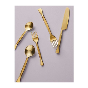 ชุดเครื่องใช้บนโต๊ะอาหารในร้านอาหารทำจากโลหะทั้งเครื่องใช้ในสำนักงานช้อนส้อมมีดช้อนส้อมเครื่องใช้บนโต๊ะอาหาร3ชิ้น - Product Image 3