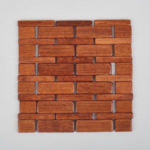 Los manteles cuadrados están hechos de pequeñas piezas de bambú, productos ecológicos hechos en Vietnam, decoración de mesa al por mayor - Product Image 2