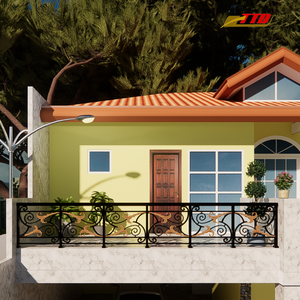 Rampes et auvents de balcon en fer forgé modernes Design de luxe fonctionnel pour les villas fournies du Vietnam - Product Image 5