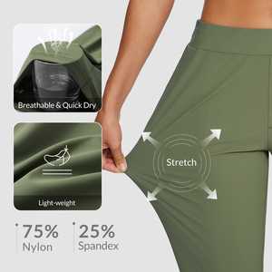 Capri de golf para mujer, listo para exteriores, que proporciona flujo de aire, comodidad y un rendimiento deportivo fluido. - Product Image 6