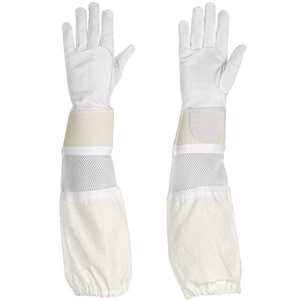 Guantes de Apicultura Ventilados, Guantes de Piel de Cabra, Puño Largo, Equipo de Seguridad para Apicultura - Product Image 4