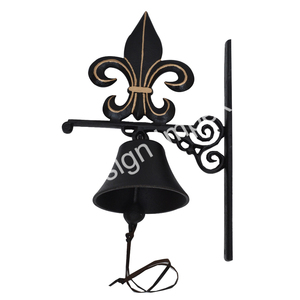 ระฆังโลหะหล่อแบบโบราณสำหรับตกแต่งสวนบ้านไร่ตกแต่งผนังโบราณของตกแต่งวันหยุดคริสต์มาส - Product Image 1