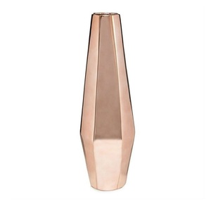 Florero de Metal con Acabado de Cobre para Decoración del Hogar y Hoteles, Diseño Personalizado, Florero de Calidad Duradera - Product Image 6